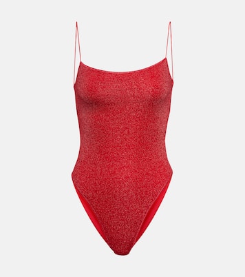 Lumière Square lamé swimsuit | Oséree