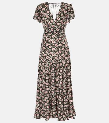 Robe longue Delicia à fleurs | Rixo