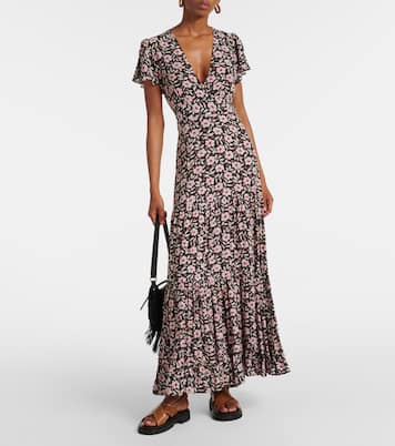 Robe longue Delicia à fleurs | Rixo