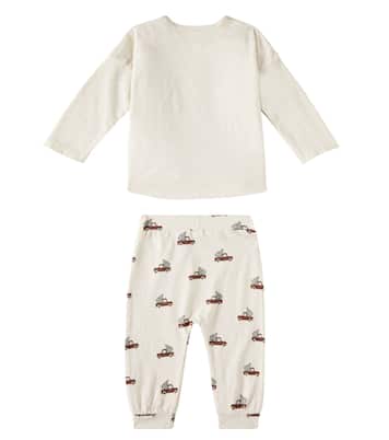 Bébé – Ensemble de survêtement Trucks en coton | Rylee + Cru
