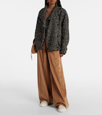 Leather-trimmed felt ankle boots | Inuikii