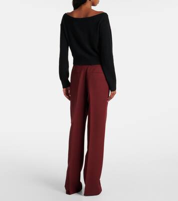 Beata off-shoulder cashmere cardigan | Lisa Yang