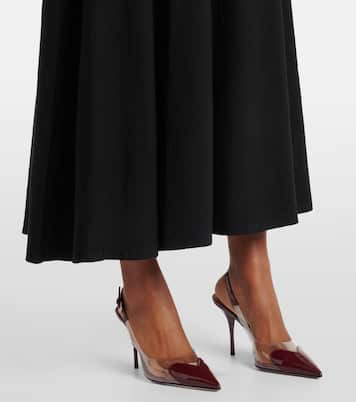 Belted wool-blend midi dress | Alaïa