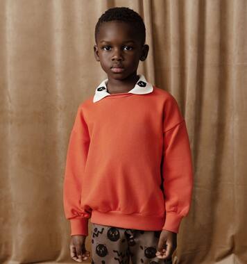 Cats embroidered cotton sweatshirt | Mini Rodini