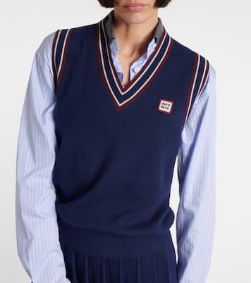 Wool and cashmere sweater vest | Miu Miu