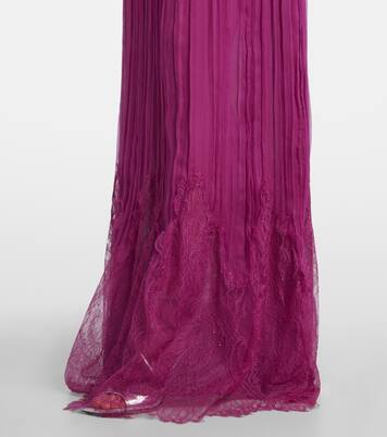 Renia silk-blend lace gown | Costarellos