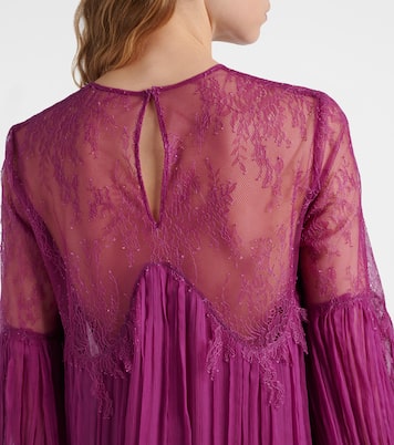 Renia silk-blend lace gown | Costarellos