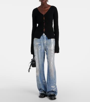 Cardigan en crêpe de coton | Acne Studios