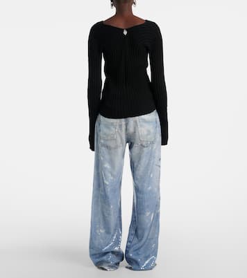 Cardigan en crêpe de coton | Acne Studios