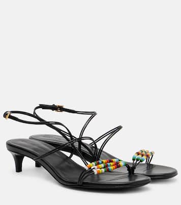 Loop 35 beaded leather sandals | Khaite