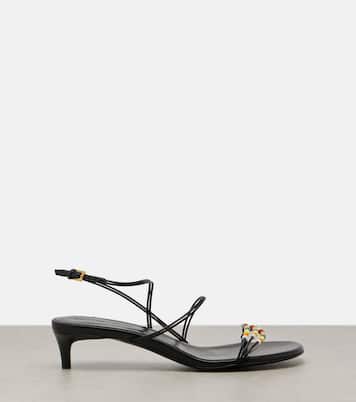 Loop 35 beaded leather sandals | Khaite
