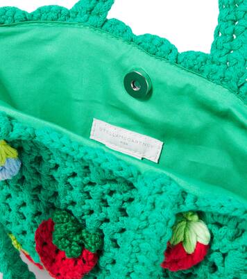 Embroidered crochet tote bag | Stella McCartney Kids