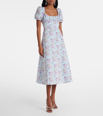 Robe midi Elora à fleurs | Markarian