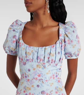 Robe midi Elora à fleurs | Markarian