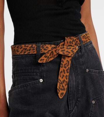 Bedruckter Gürtel Lecce aus Veloursleder | Isabel Marant