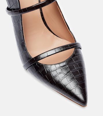 Maureen 85 croc-effect leather pumps | Malone Souliers