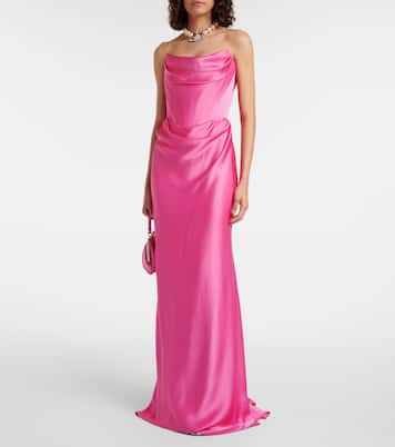 Galaxyno strapless satin corset gown | Vivienne Westwood