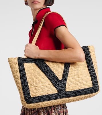 Tote Bag Viva Superstar Large aus Häkelstrick | Valentino Garavani