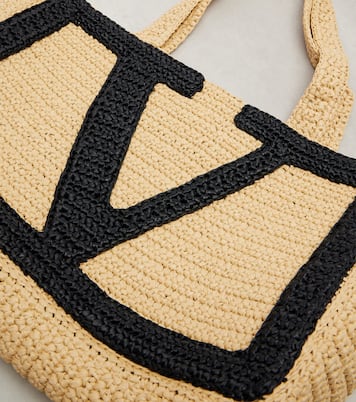 Tote Bag Viva Superstar Large aus Häkelstrick | Valentino Garavani