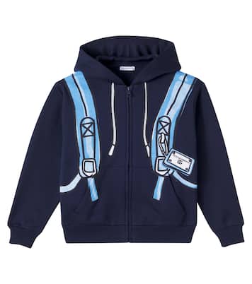 Printed cotton sweatshirt | Dolce&Gabbana Kids