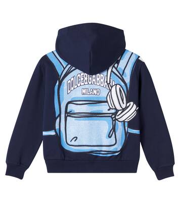 Printed cotton sweatshirt | Dolce&Gabbana Kids