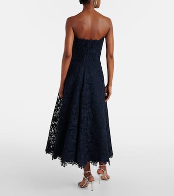 Verzierte Robe Mariela aus Spitze | Costarellos