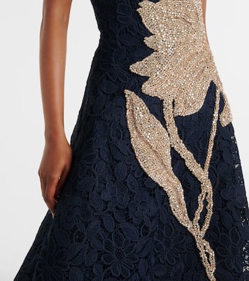 Verzierte Robe Mariela aus Spitze | Costarellos