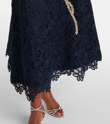 Verzierte Robe Mariela aus Spitze | Costarellos