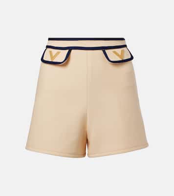 Shorts VGold aus Crepe Couture | Valentino