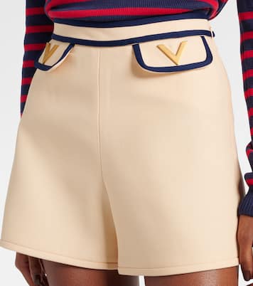 Shorts VGold aus Crepe Couture | Valentino