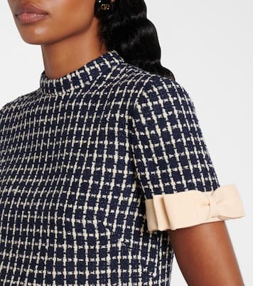 Mossi wool-blend bouclé minidress | Valentino