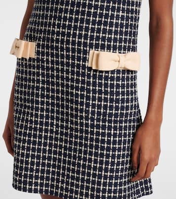 Mossi wool-blend bouclé minidress | Valentino