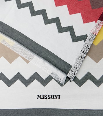 Fouta Zigzag cotton beach towel | Missoni