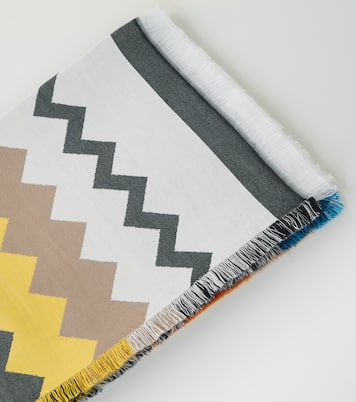 Fouta Zigzag cotton beach towel | Missoni