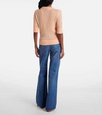 Logo alpaca and silk sweater | Chloé
