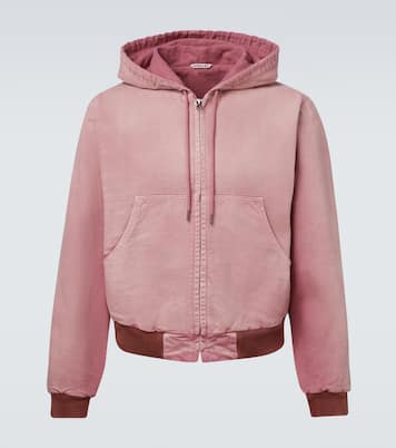 Cropped cotton hoodie | Auralee