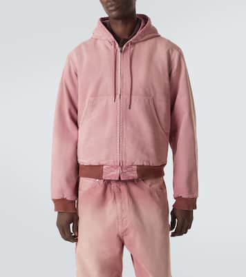 Cropped cotton hoodie | Auralee