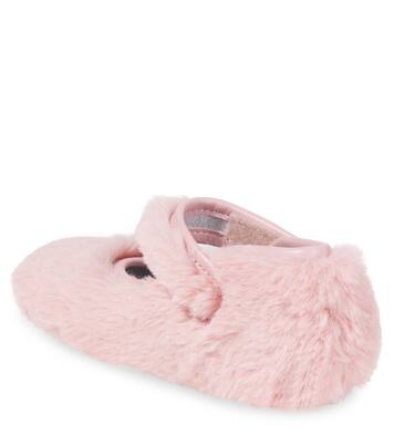 Leather-trimmed Mary Jane flats | Monnalisa