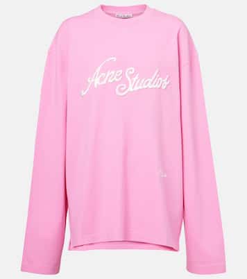 Besticktes Longsleeve aus Baumwoll-Jersey | Acne Studios