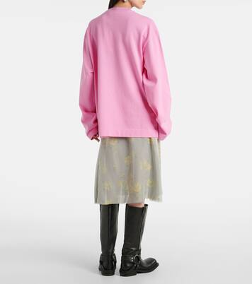 Besticktes Longsleeve aus Baumwoll-Jersey | Acne Studios