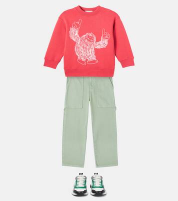 Printed cotton jersey sweatshirt | Stella McCartney Kids