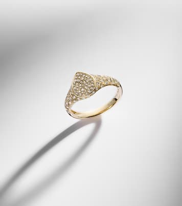 Mini 9kt gold ring with diamonds | Yvonne Léon