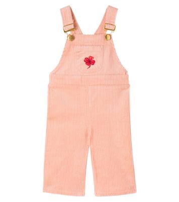Baby embroidered cotton corduroy overalls | Mini Rodini