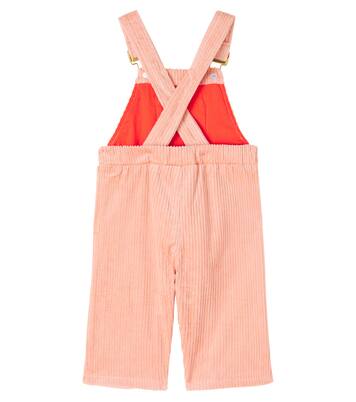 Baby embroidered cotton corduroy overalls | Mini Rodini