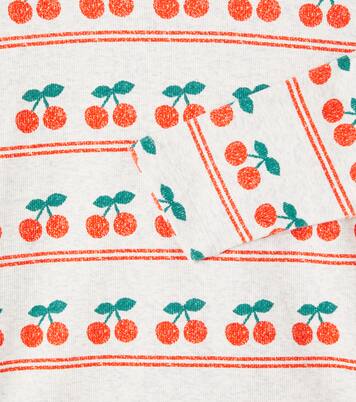 Cherry printed cotton-blend T-shirt | Tinycottons