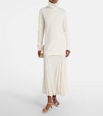 Vestido largo en mezcla de lana | Xu Zhi