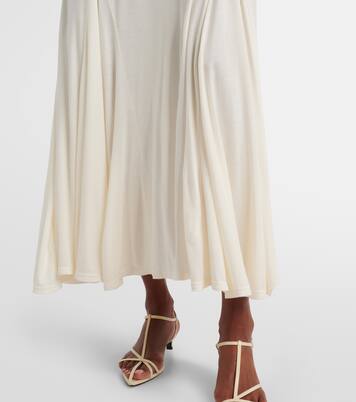 Vestido largo en mezcla de lana | Xu Zhi