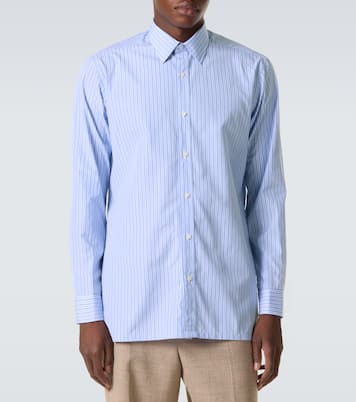 Camicia in popeline di cotone a righe | Charvet