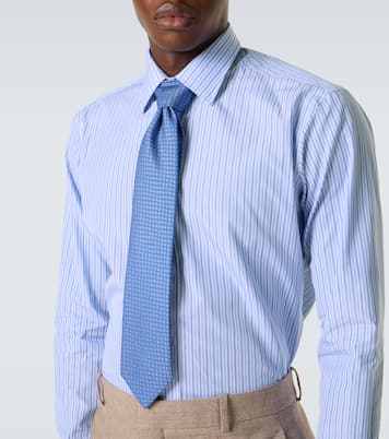 Camicia in popeline di cotone a righe | Charvet