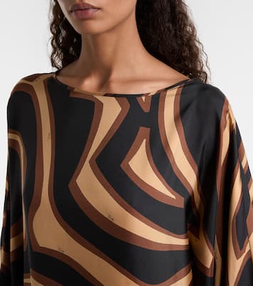 Kaftan Labirinto aus Seidensatin | Pucci